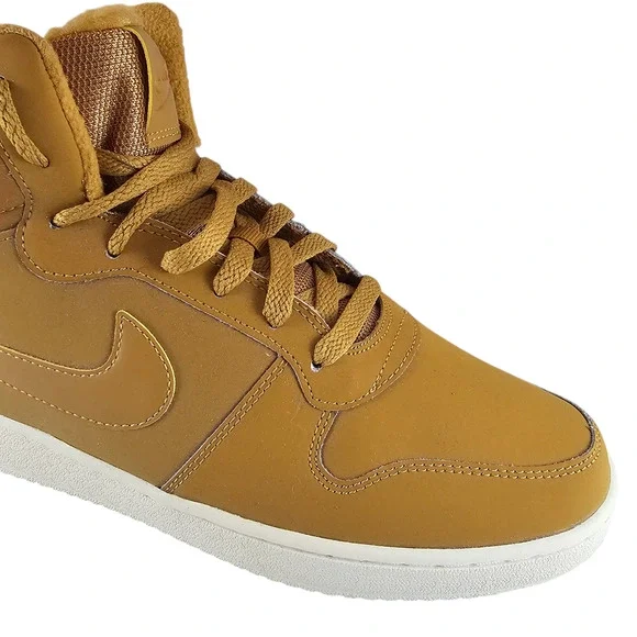 Nike Sneakers Women's 11 Ebernon Wheat Tan Mid High Tops Leather NWT - Picture 11 of 15